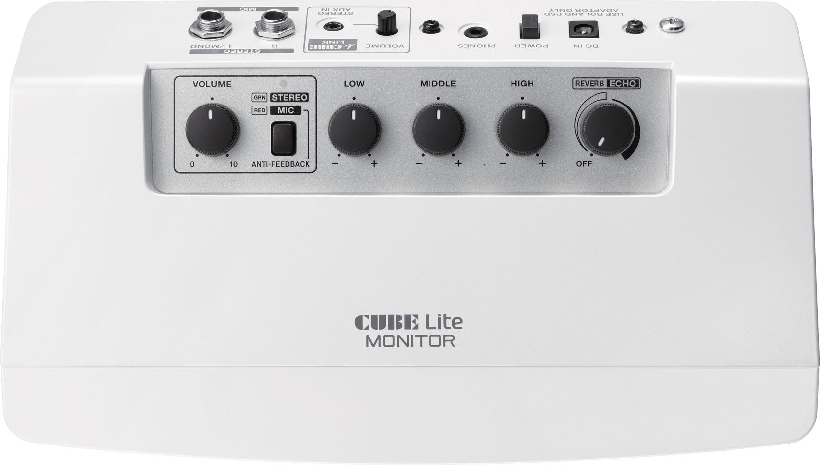 Roland CUBE Lite Monitor 2.1 Stereo Monitoring System (CUBE-LM), ROLAND, GUITAR AMPLIFIER, roland-guitar-amplifier-cube-lm-wh, ZOSO MUSIC SDN BHD