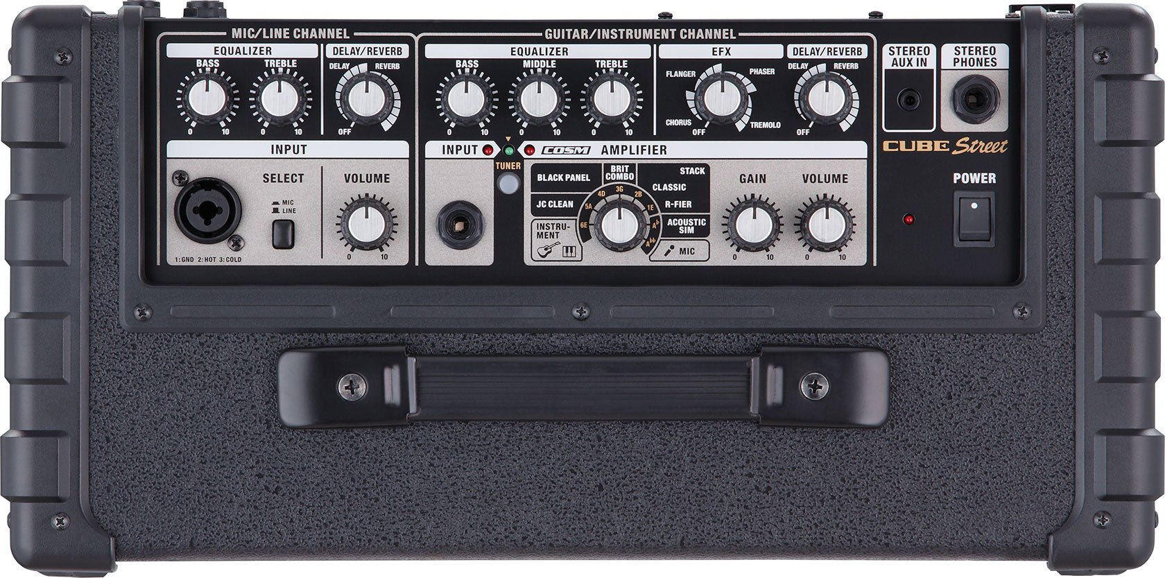 Roland CUBE Street 5-watt 2x6.5 Battery Powered Combo Amplifier - Red (CUBE-STA), ROLAND, GUITAR AMPLIFIER, roland-guitar-amplifier-cube-st-ra, ZOSO MUSIC SDN BHD