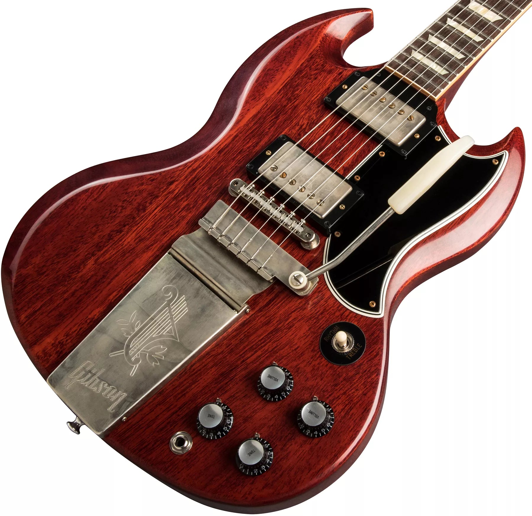 Gibson 1964 SG Standard Reissue w/ Maestro Vibrola VOS Electric Guitar, Cherry Red (SGSR64VOCHNM1)