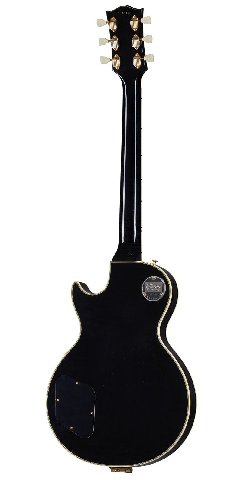 Gibson 1957 Les Paul Custom Reissue 3-Pickup Bigsby Light Aged Electric Guitar, Ebony (LPB357LAEBBG1)