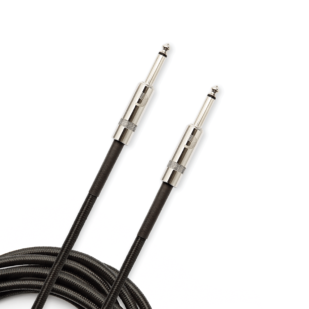 D’Addario’s Custom Series Braided Instrument Cables Black 20ft