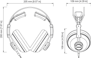 Superlux HD669 Professional Studio Monitoring Headphones, Closed-Back