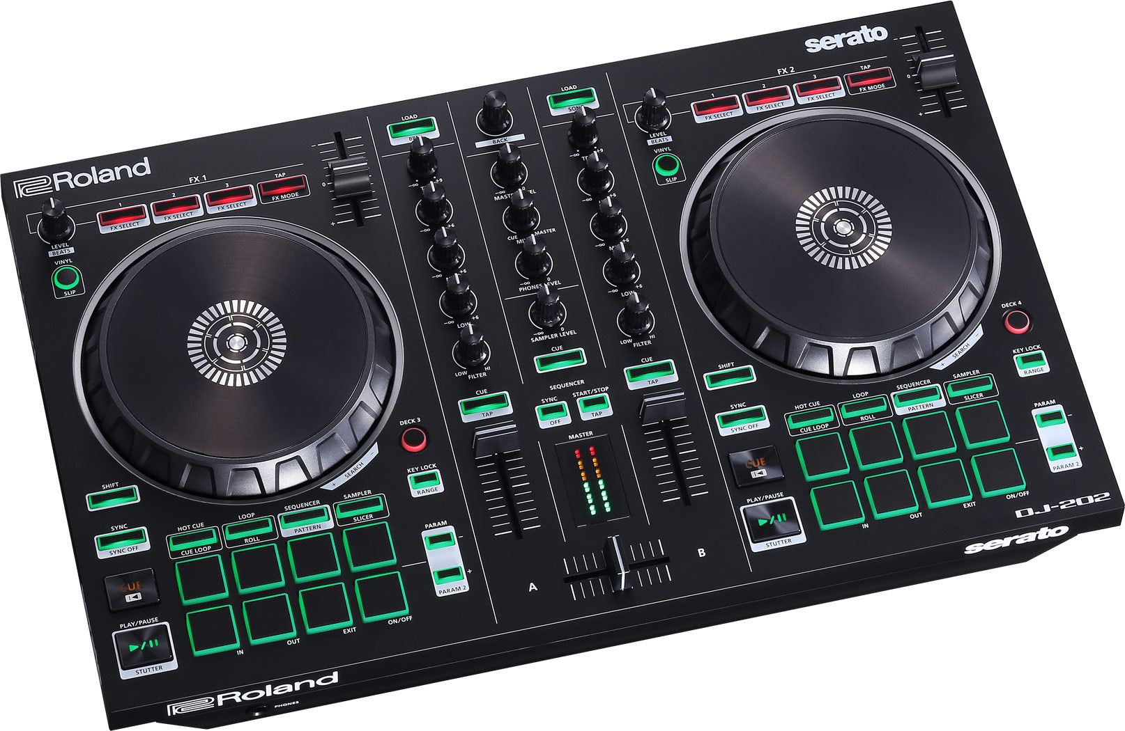 Roland DJ-202 2-channel Serato DJ Controller (DJ202), ROLAND, DJ GEAR, roland-dj-gear-dj-202, ZOSO MUSIC SDN BHD