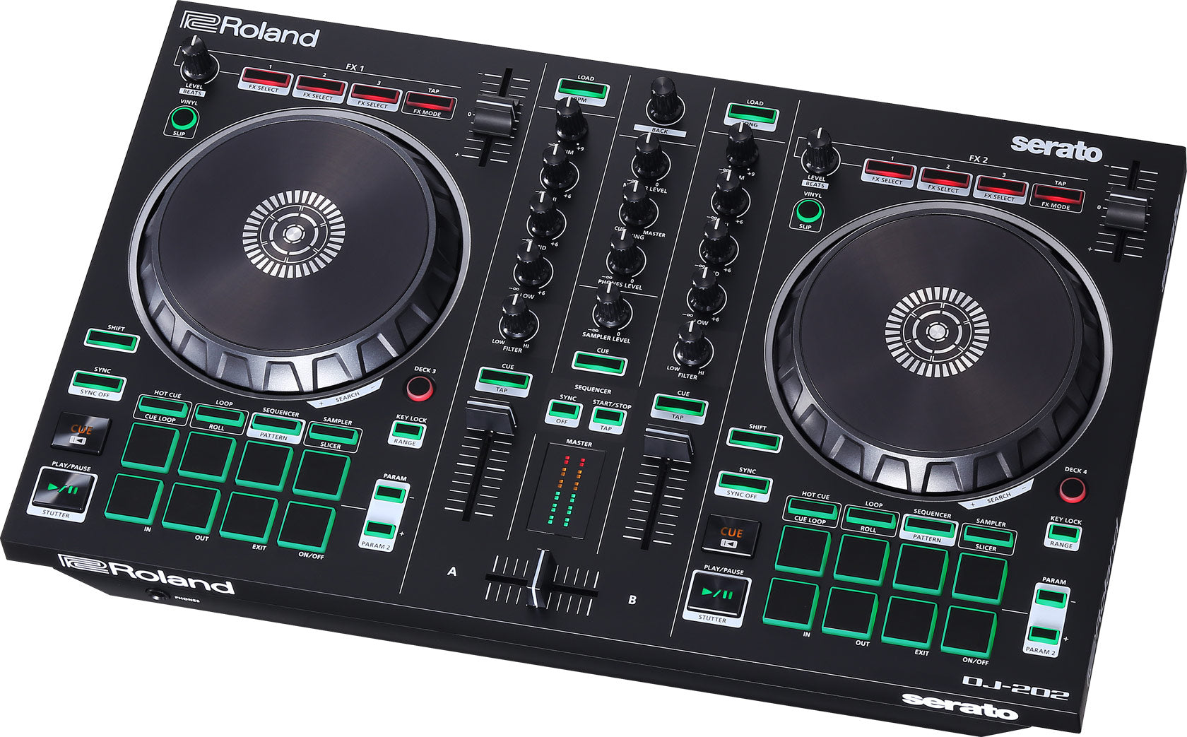 Roland DJ-202 2-channel Serato DJ Controller (DJ202), ROLAND, DJ GEAR, roland-dj-gear-dj-202, ZOSO MUSIC SDN BHD