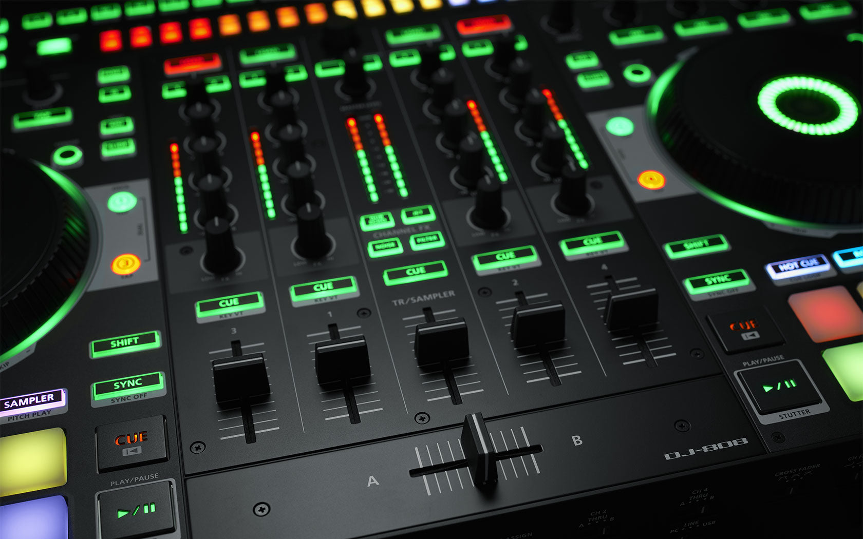 Roland DJ-808 4-deck Serato DJ Controller (DJ808), ROLAND, DJ GEAR, roland-dj-gear-dj-808, ZOSO MUSIC SDN BHD