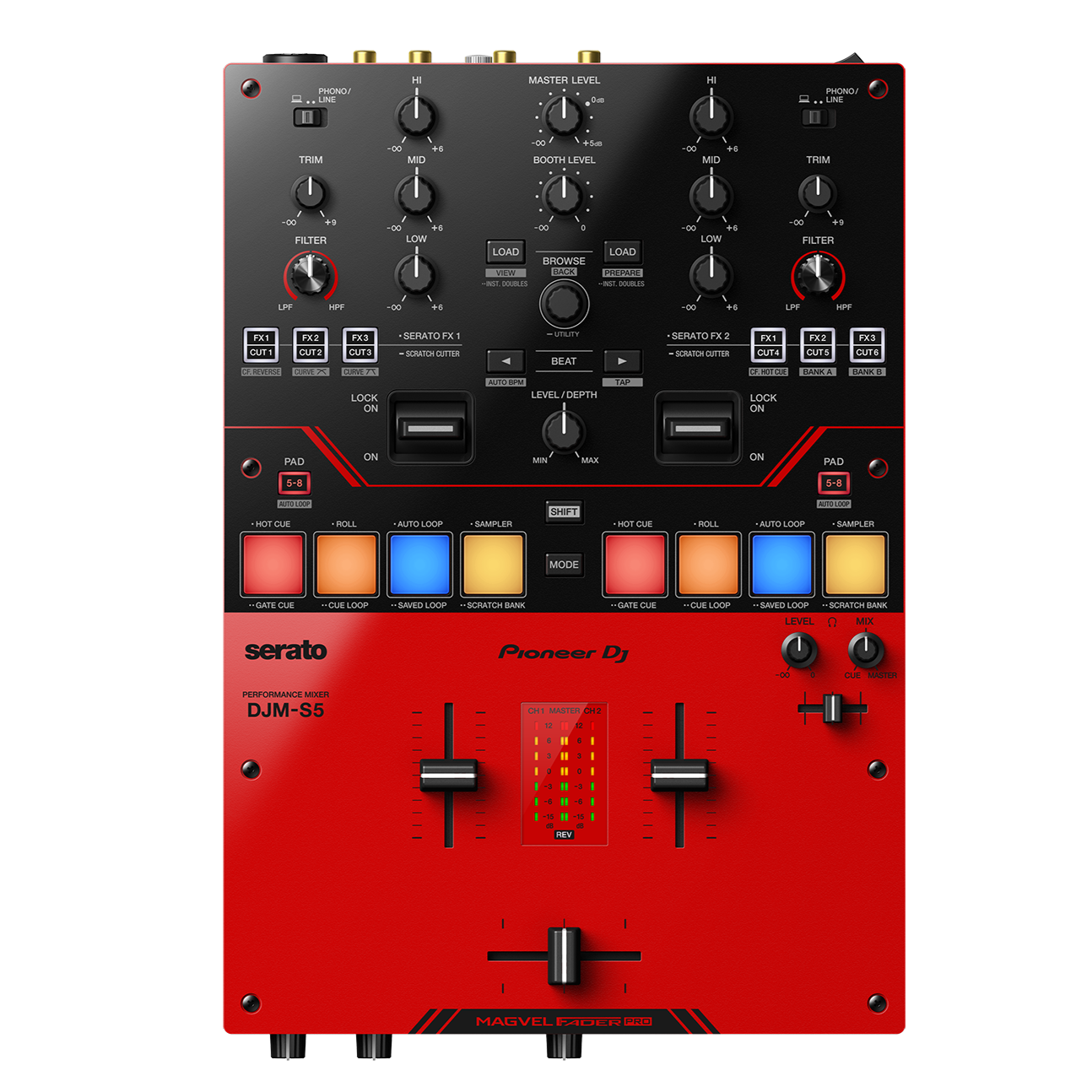 Pioneer DJ DJM-S5 2-channel Mixer For Serato Dj | Zoso Music Sdn Bhd