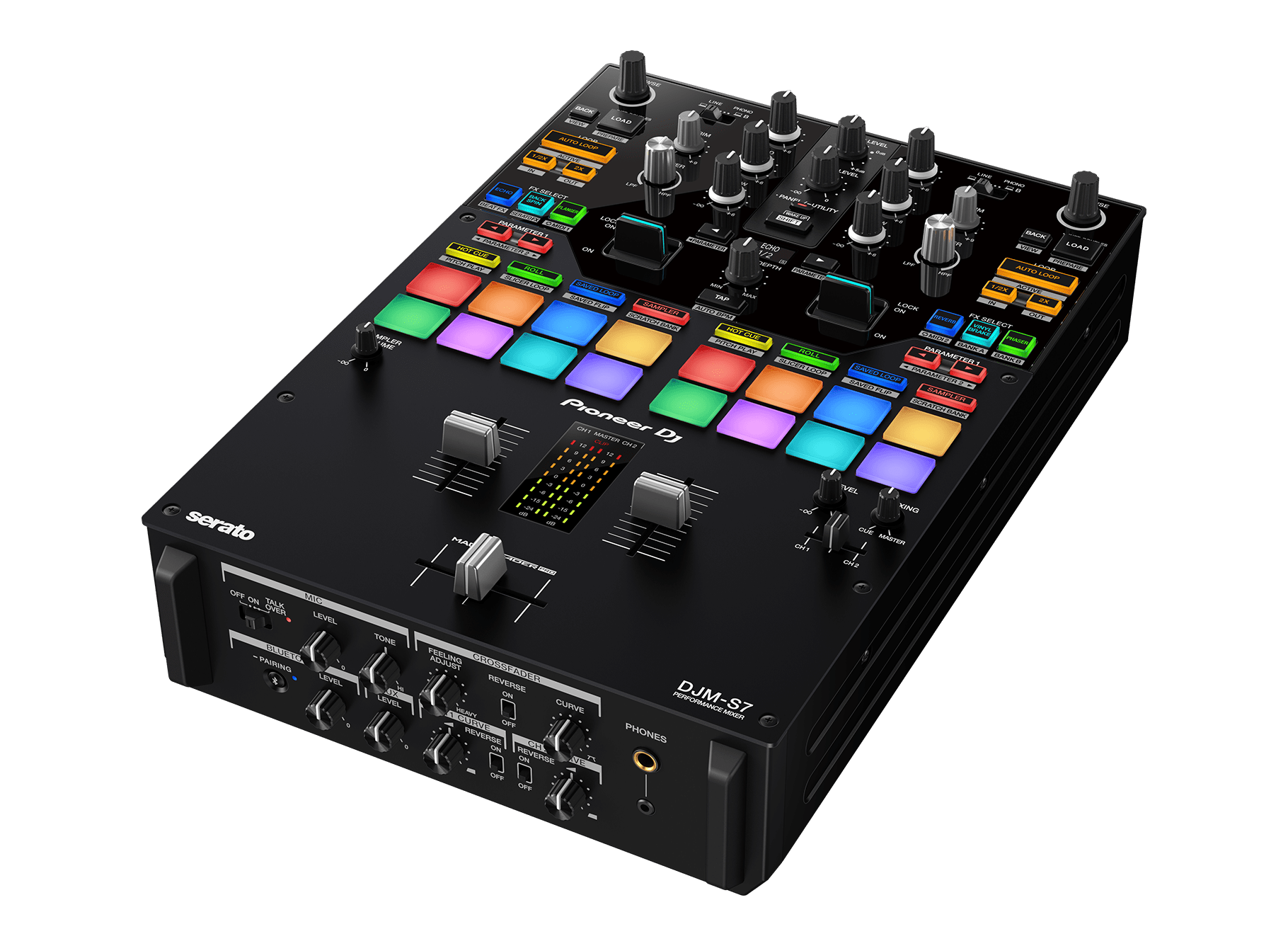 PIONEER DJM-S7 SCRATCH STYLE 2 CHANNEL PERFORMANCE DJ MIXER (BLACK), PIONEER, DJ GEAR, pioneer-dj-gear-djm-s7, ZOSO MUSIC SDN BHD