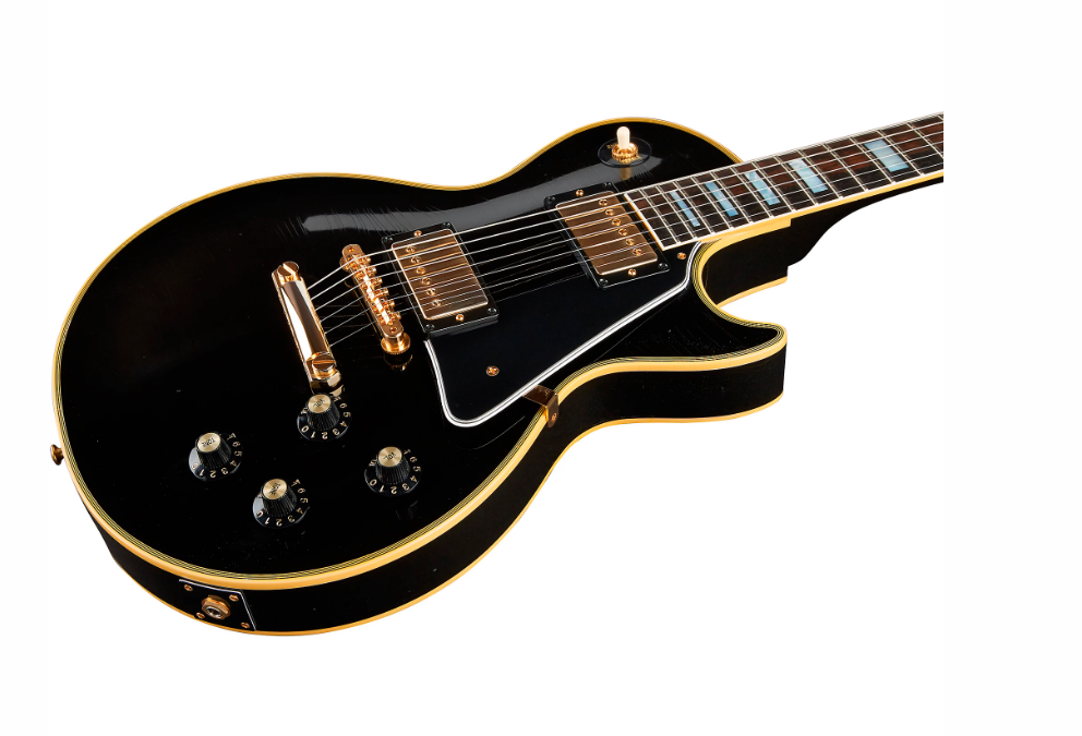 Gibson 1968 Les Paul Custom Reissue Ultra Light Aged Electric Guitar, Ebony