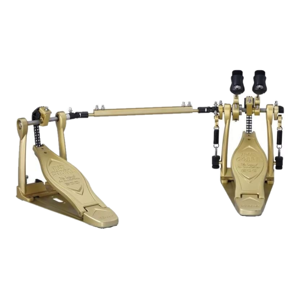 Tama Hp600dtwg Iron Cobra Twin Bass Drum Pedal, Gold Limited Edition