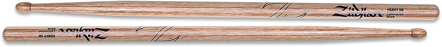 Zildjian Laminated Birch Drumsticks Heavy 5B Wood Tip, Natural |  ZILDJIAN |  DRUMSTICK |  Zoso Music