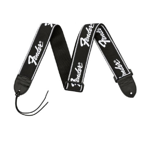 Fender 2 inch Woven Guitar Strap, Silver/Black, FENDER, STRAP, fender-straps-f03-099-0671-000, ZOSO MUSIC SDN BHD