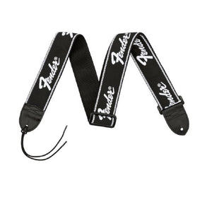 Fender 2 inch Woven Guitar Strap, Silver/Black, FENDER, STRAP, fender-straps-f03-099-0671-000, ZOSO MUSIC SDN BHD