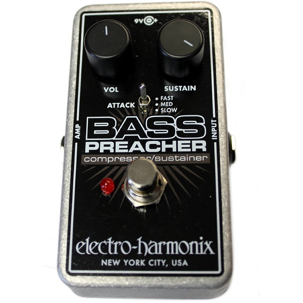 Electro-Harmonix Bass Preacher Compressor/Sustainer Effects Pedal | ELECTRO-HARMONIX , Zoso Music