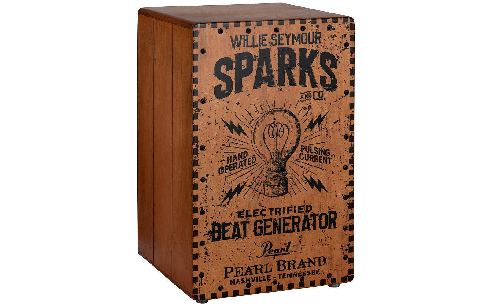 Pearl Electric Cajon With Seymour Sparks Crate Pbec210