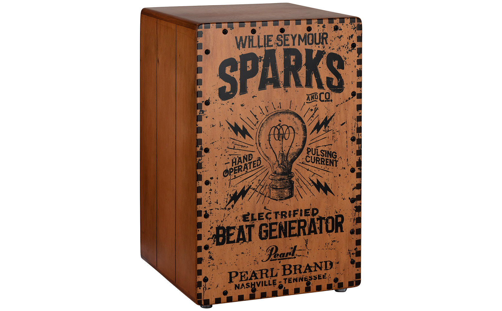 Pearl Electric Cajon With Seymour Sparks Crate Pbec210 |  PEARL |  PERCUSSION-CAJON |  Zoso Music
