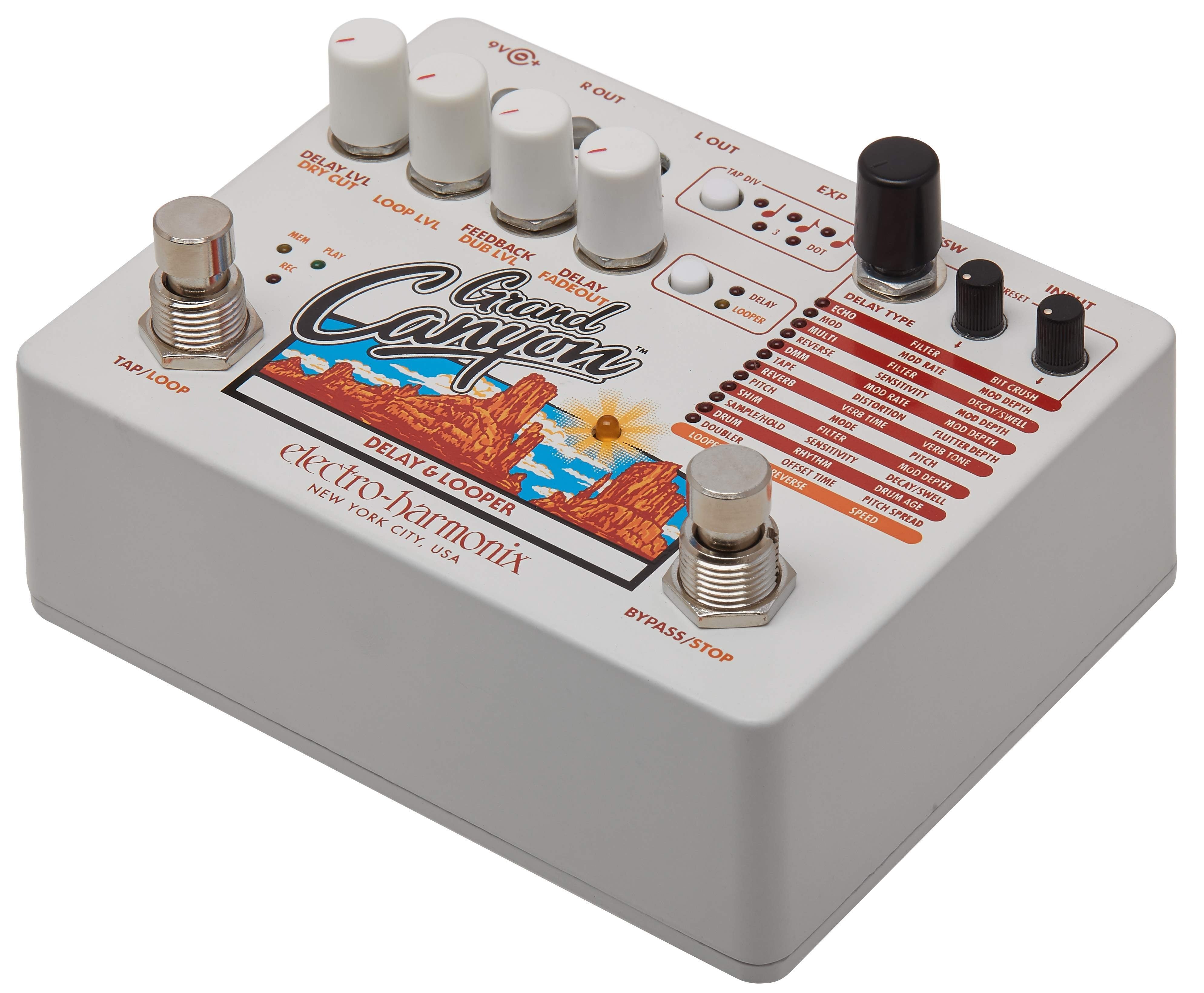 Electro-Harmonix Grand Canyon Delay & Looper Guitar Effects Pedal | ELECTRO-HARMONIX , Zoso Music