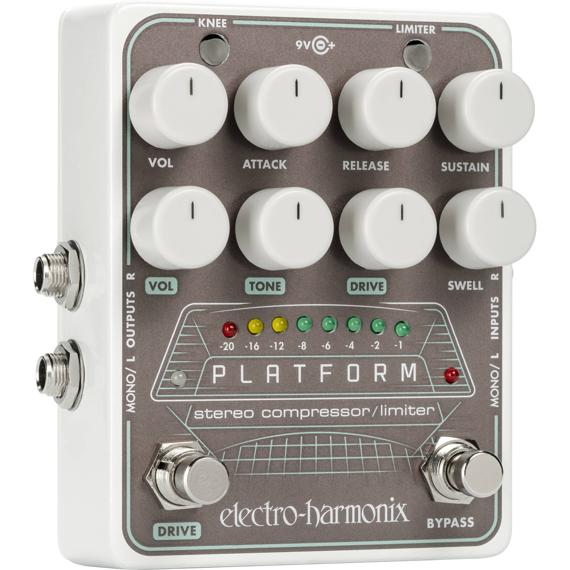 Electro-Harmonix Stereo Compressor Guitar Effects Pedal | ELECTRO-HARMONIX , Zoso Music