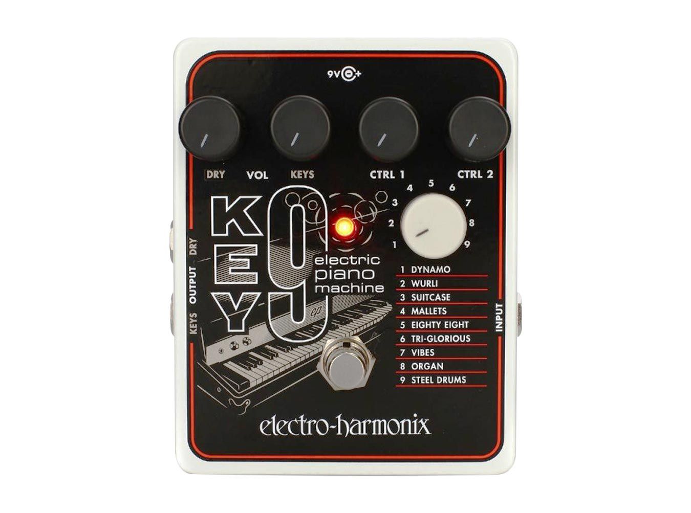Electro-Harmonix Key9 Electric Piano Machine Guitar Effects Pedal | ELECTRO-HARMONIX , Zoso Music