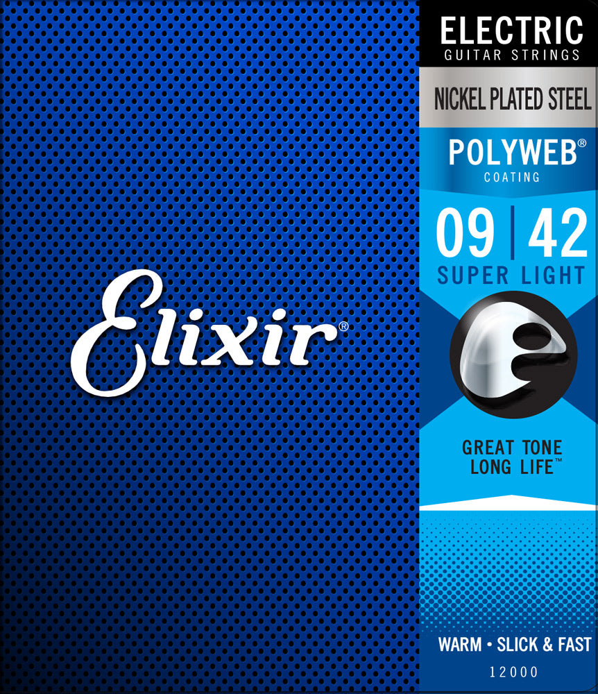 ELIXIR 12000 POLYWEB ELECTRIC GUITAR STRINGS 9-42 | ELIXIR , Zoso Music