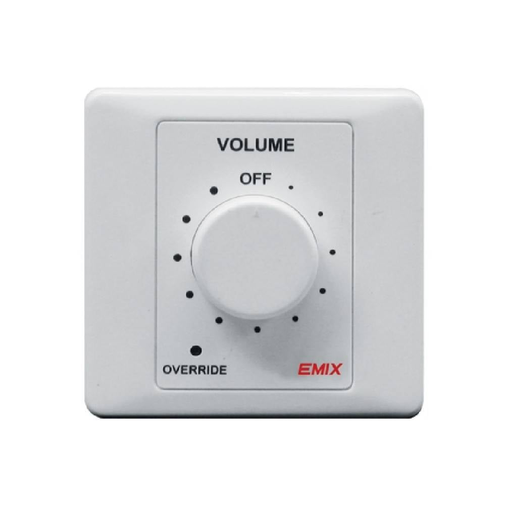 DISPLAY CLEARANCE - EMIX EMV-6100 100W VOLUME CONTROL C/W 24V OVERRING RELAY W/O BACK BOX | EMIX , Zoso Music