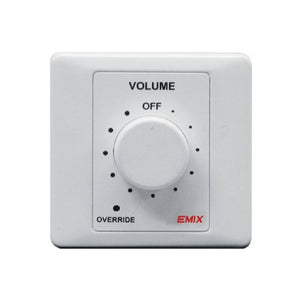 DISPLAY CLEARANCE - EMIX EMV-6100 100W VOLUME CONTROL C/W 24V OVERRING RELAY W/O BACK BOX | EMIX , Zoso Music