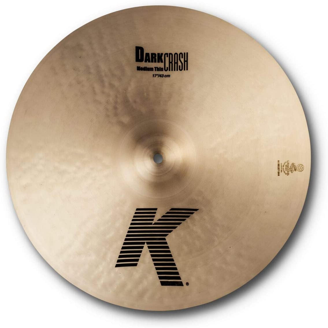 Zildjian K0914 17” K Dark Medium Thin Crash |  ZILDJIAN |  CYMBAL-CRASH |  Zoso Music