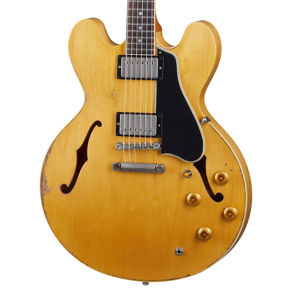 Gibson 1959 ES-335 Reissue Ultra Heavy Aged Electric Guitar,  Vintage Natural