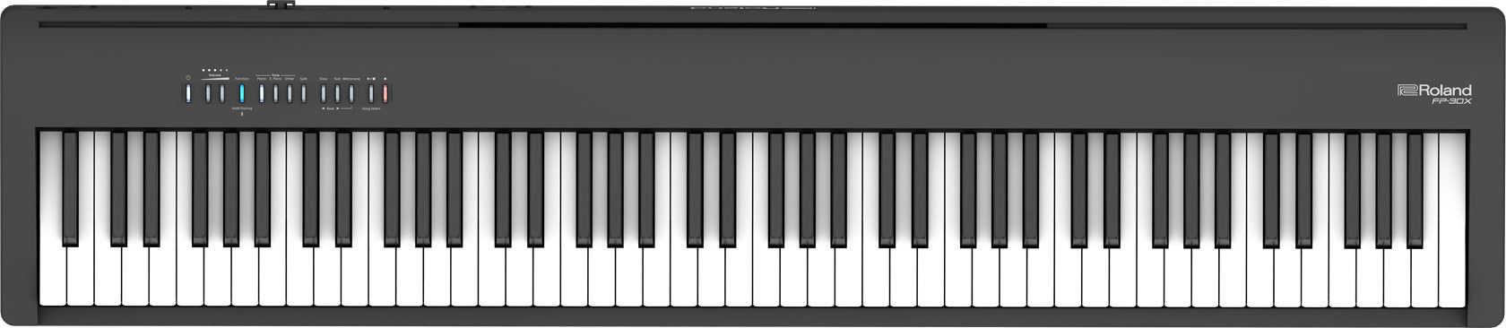 ROLAND FP-30X DIGITAL PIANO (W/BLUETOOTH) BLACK COME WITH RH5 HEADPHONE, DAMPER PEDAL & NOTE STAND (No Wood Stand version/ FP30X/ FP 30X), ROLAND, DIGITAL PIANO, roland-digital-piano-fp30xbk, ZOSO MUSIC SDN BHD