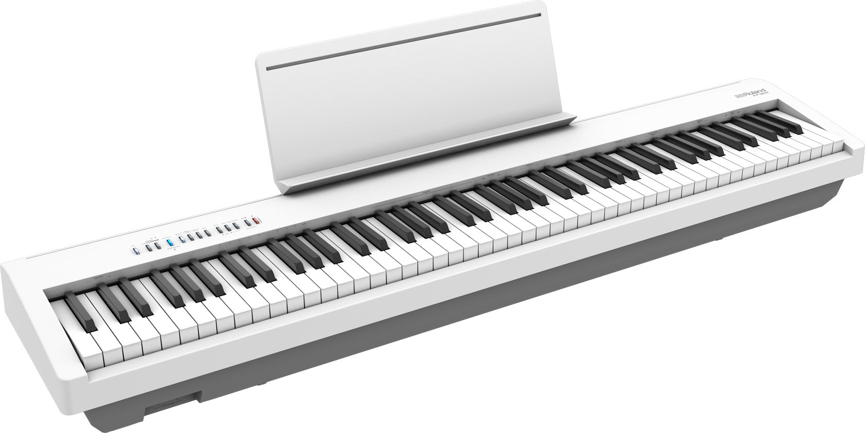 ROLAND FP-30X DIGITAL PIANO WITH BLUETOOTH WHITE COLOR FREE DAMPER PEDAL & RH5 HEADPHONE & NOTE STAND  (NO WOOD STAND VERSION/ FP30X/ FP 30X), ROLAND, DIGITAL PIANO, roland-digital-piano-fp30xwh, ZOSO MUSIC SDN BHD