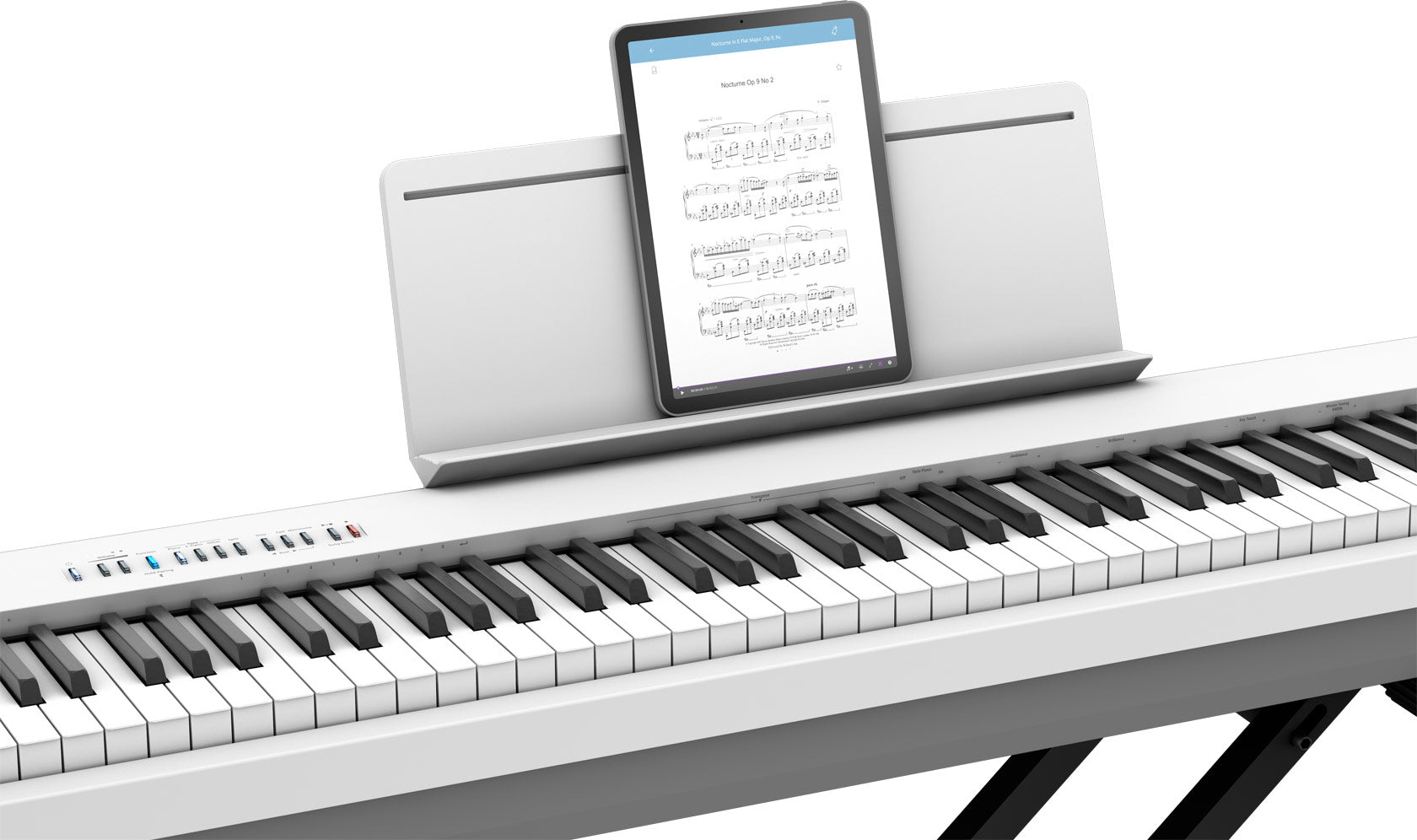 ROLAND FP-30X DIGITAL PIANO WITH BLUETOOTH WHITE COLOR FREE DAMPER PEDAL & RH5 HEADPHONE & NOTE STAND  (NO WOOD STAND VERSION/ FP30X/ FP 30X), ROLAND, DIGITAL PIANO, roland-digital-piano-fp30xwh, ZOSO MUSIC SDN BHD