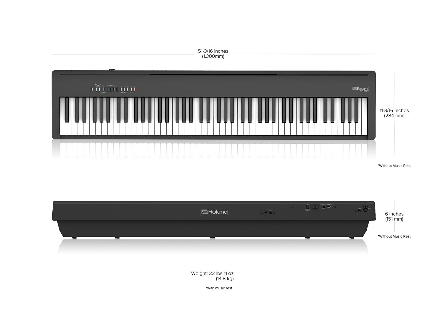 ROLAND FP-30X DIGITAL PIANO (W/BLUETOOTH) BLACK COME WITH RH5 HEADPHONE, DAMPER PEDAL & NOTE STAND (No Wood Stand version/ FP30X/ FP 30X), ROLAND, DIGITAL PIANO, roland-digital-piano-fp30xbk, ZOSO MUSIC SDN BHD