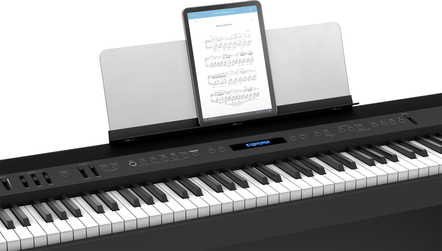 Roland FP-60X 88-key Digital Piano Home Package with Piano Bench, RH-5 Headphone, Pedals and Piano Stand - Black (FP60X / FP 60X), ROLAND, DIGITAL PIANO, roland-digital-piano-fp60x-bk, ZOSO MUSIC SDN BHD