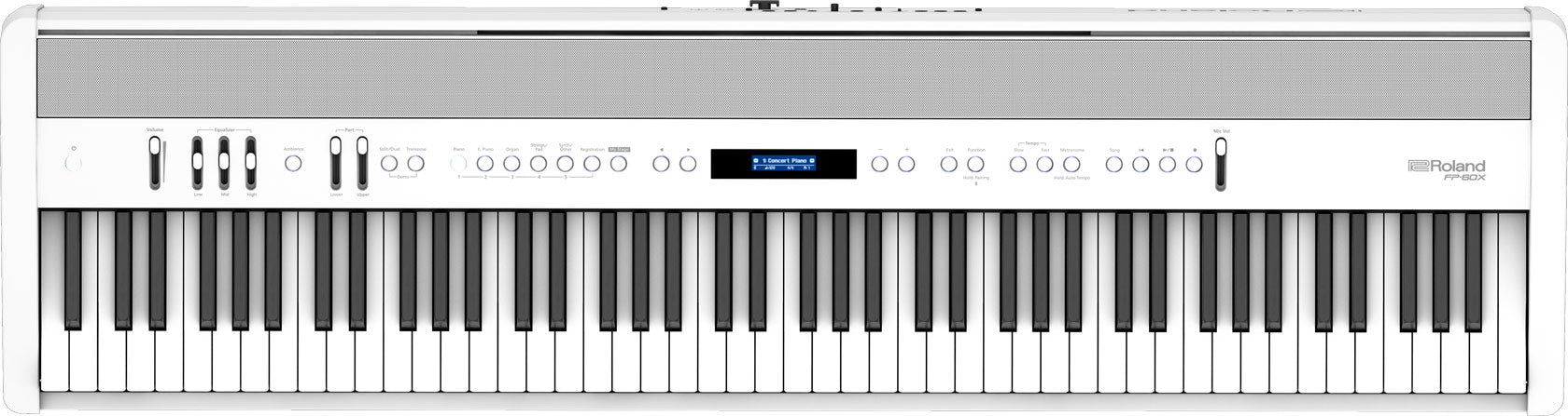 Roland FP-60X 88-key Digital Piano Musician Package with RH-5 Headphone and DP-10 Pedal - White (FP60X / FP 60X), ROLAND, DIGITAL PIANO, roland-digital-piano-fp-60x-wh, ZOSO MUSIC SDN BHD