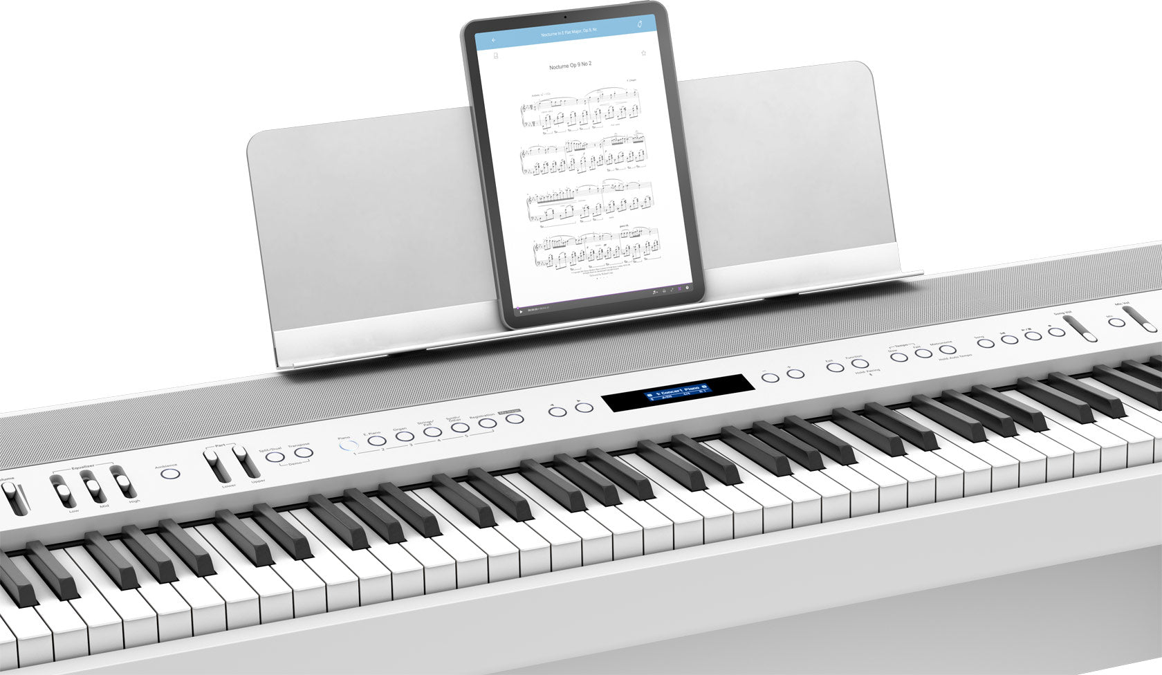Roland FP-90X 88-key Digital Piano Home Package with Piano Bench, RH-5 Headphone, Pedals and Piano Stand - White (FP90X / FP 90X, ROLAND, DIGITAL PIANO, roland-digital-piano-fp90x-wh, ZOSO MUSIC SDN BHD