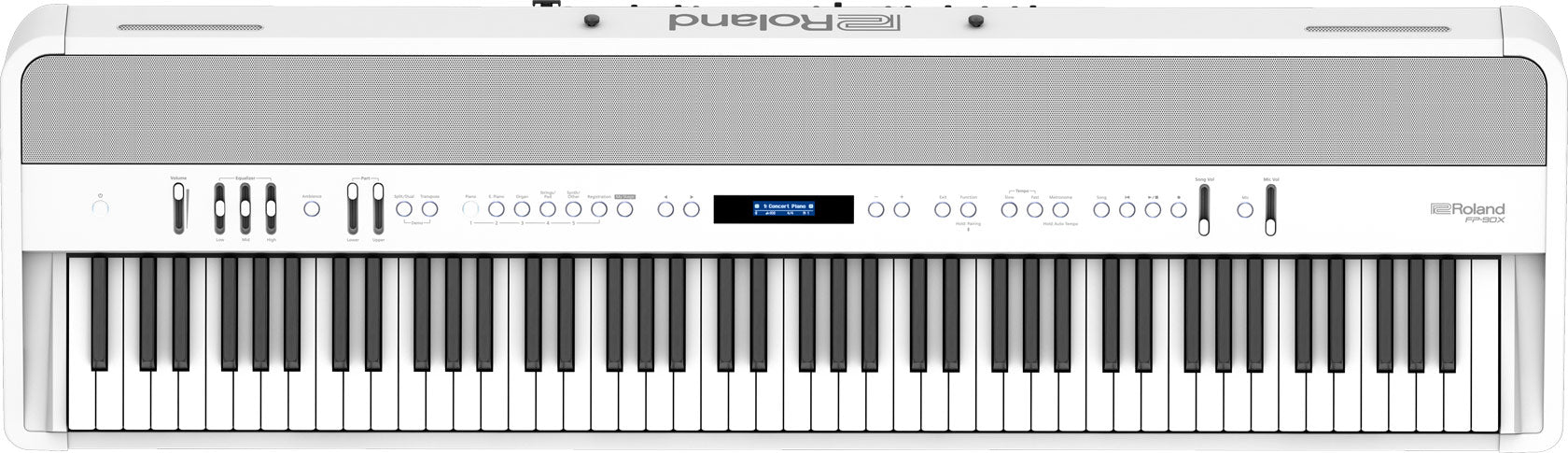 Roland FP-90X 88-key Digital Piano Home Package with Piano Bench, RH-5 Headphone, Pedals and Piano Stand - White (FP90X / FP 90X, ROLAND, DIGITAL PIANO, roland-digital-piano-fp90x-wh, ZOSO MUSIC SDN BHD