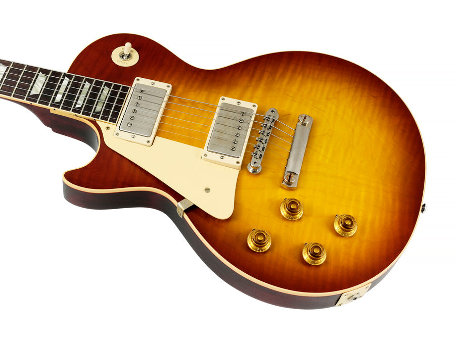 Gibson 1958 Les Paul Standard Reissue VOS (Left-handed) Electric Guitar, Washed Cherry Sunburst (LPR58LHVOWCSNH1)