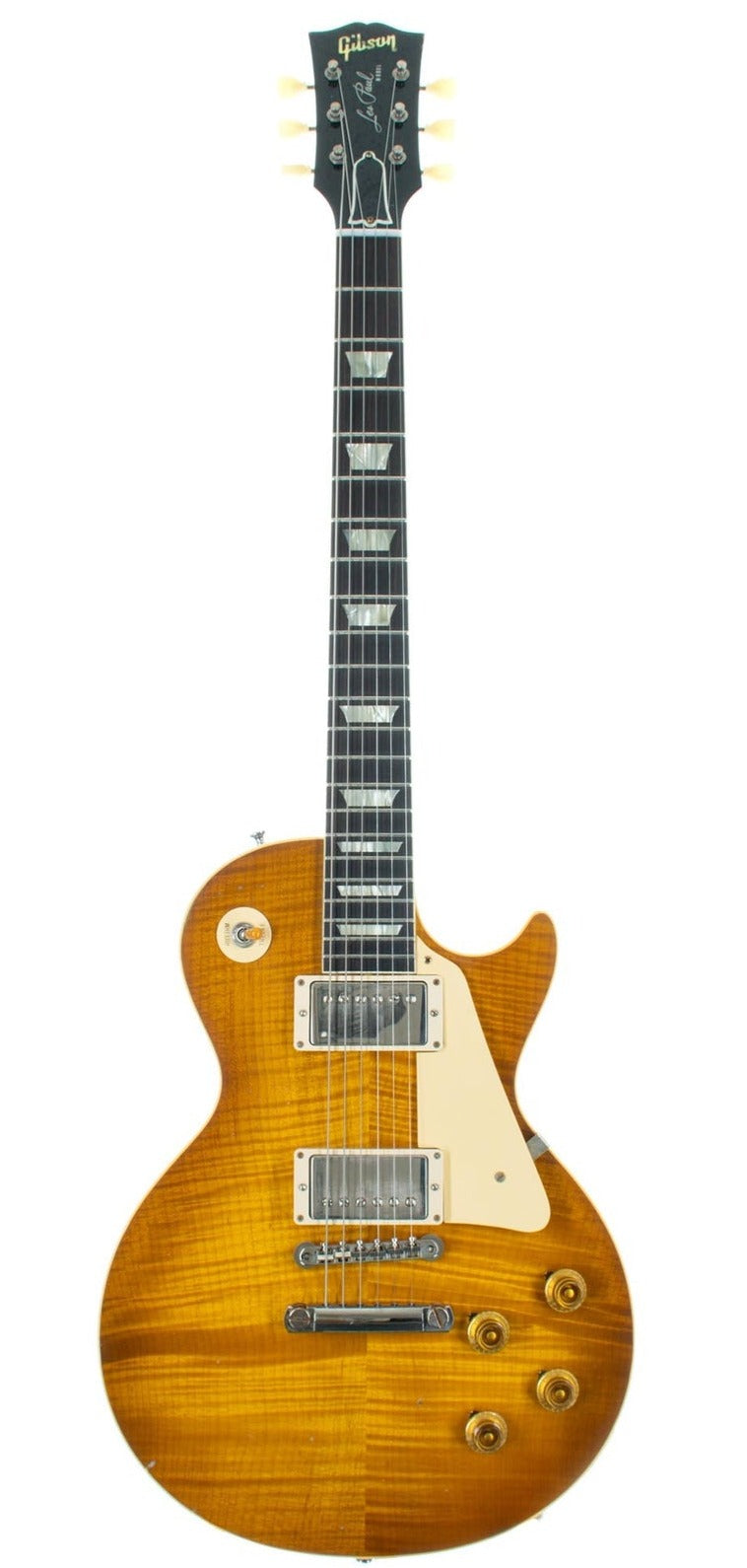 Gibson 1959 Les Paul Standard Reissue Light Aged Electric Guitar, Dirty Lemon (LPR59LADLNH1)