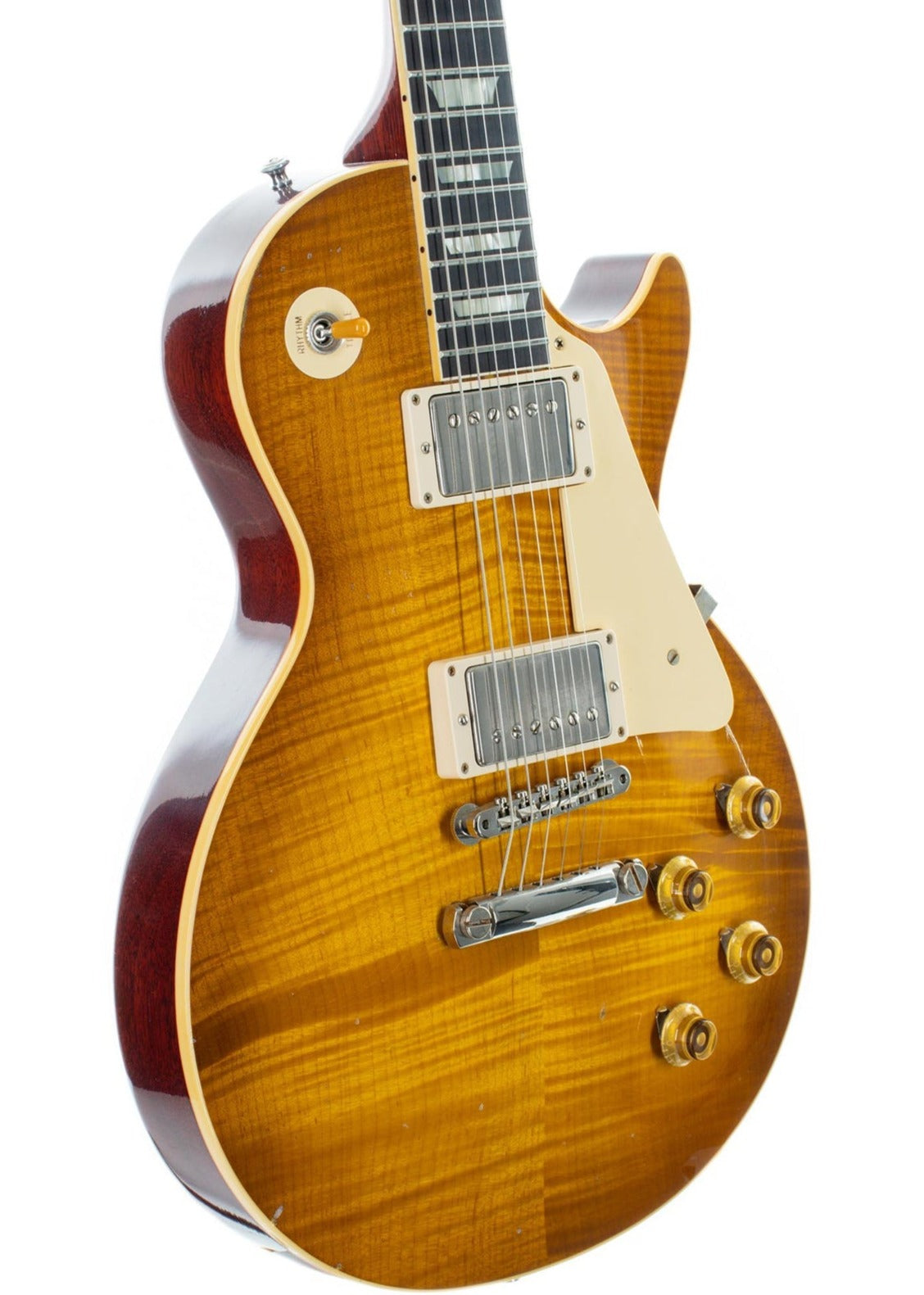 Gibson 1959 Les Paul Standard Reissue Light Aged Electric Guitar, Dirty Lemon (LPR59LADLNH1)
