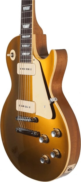 Gibson 1968 Les Paul Standard Goldtop Reissue Gloss Electric Guitar, 60s Gold