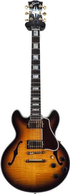 Gibson CS-356 Figured Top w/ Ebony Fingerboard Gloss Electric Guitar, Vintage Sunburst