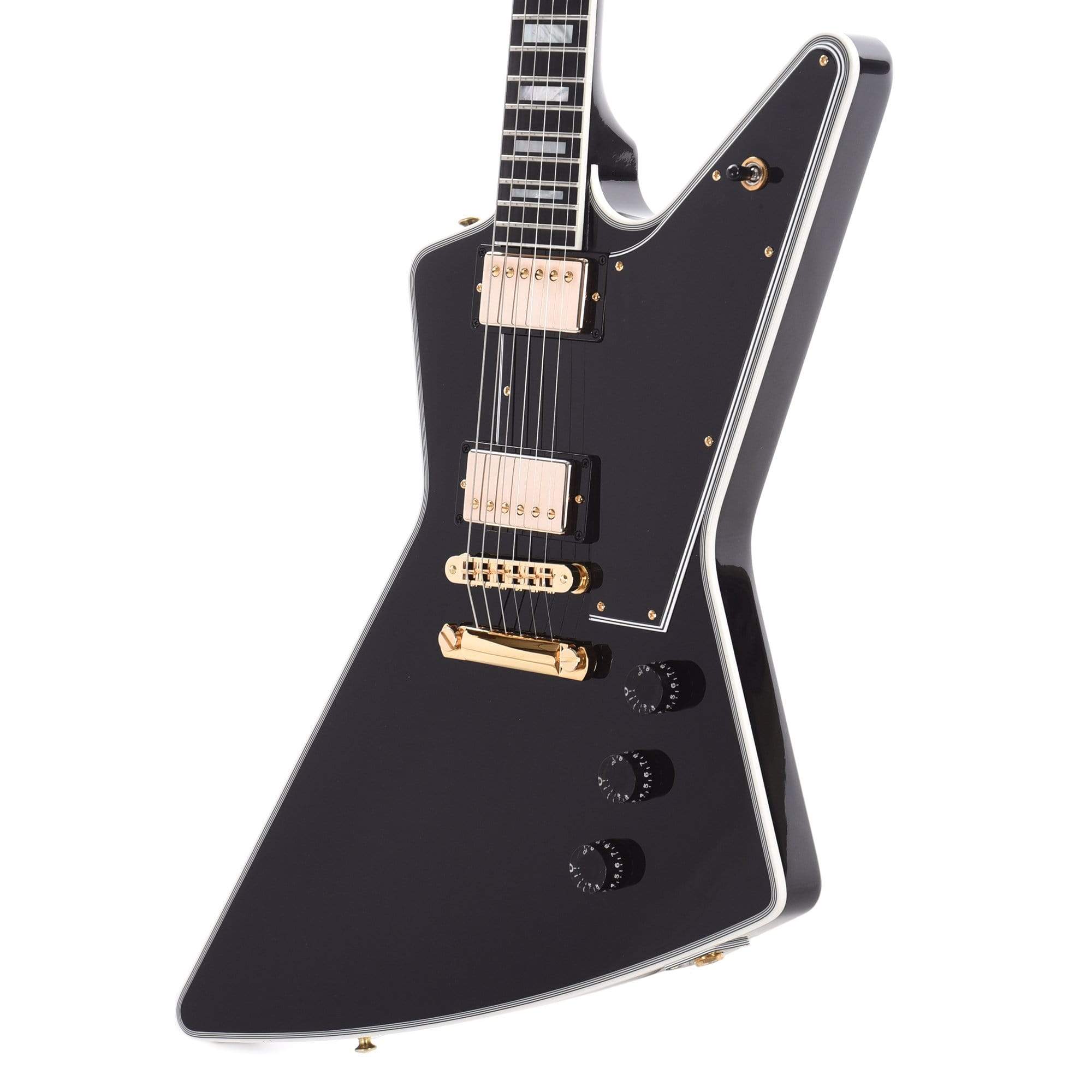 Gibson Explorer Custom with Ebony Fingerboard Gloss Electric Guitar, Ebony |  GIBSON |  ELECTRIC GUITAR |  Zoso Music