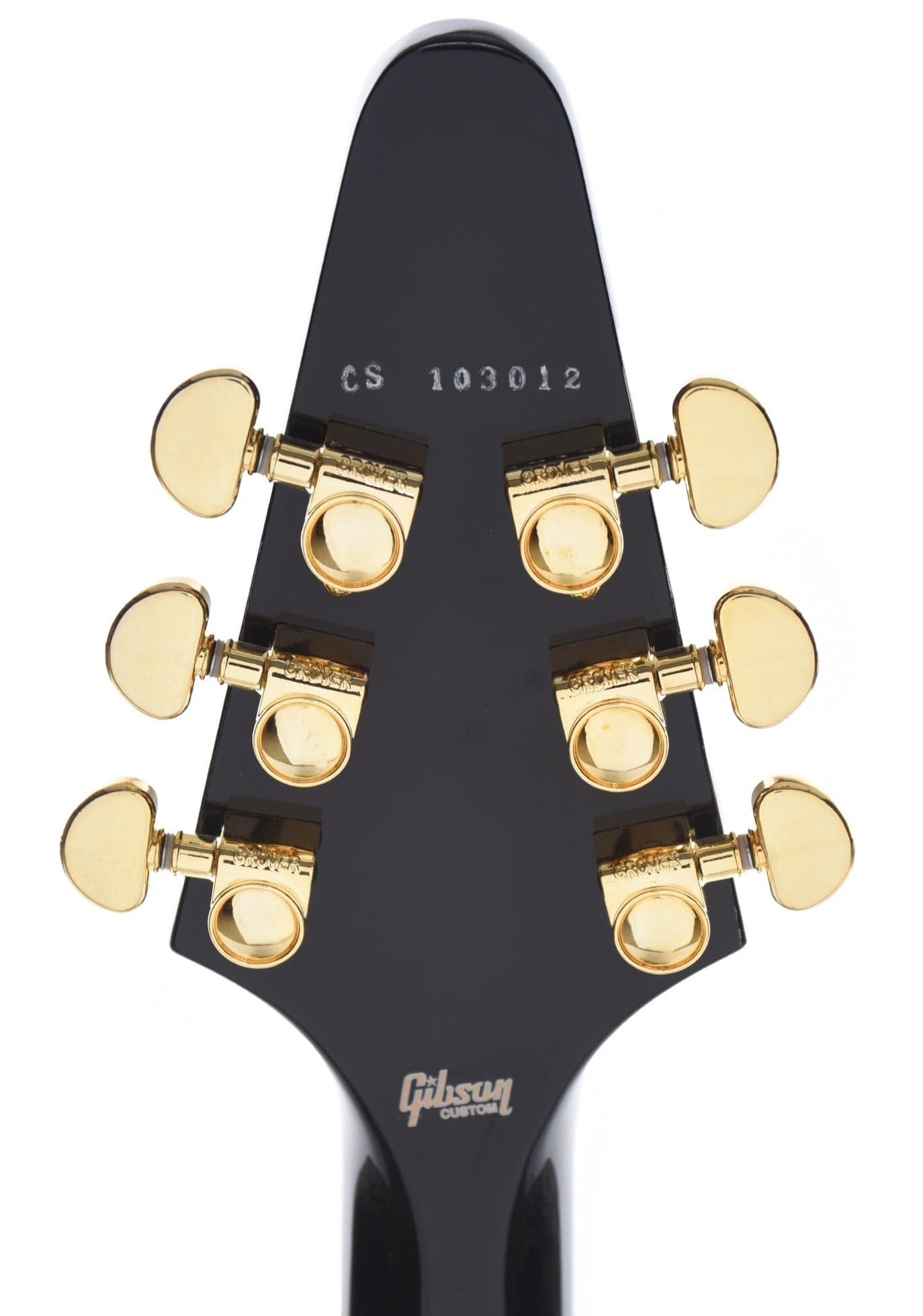 Gibson Flying V Custom w/ Ebony Fingerboard Gloss Electric Guitar, Ebony (GIB-CSFVCEBGH1E) |  GIBSON |  ELECTRIC GUITAR |  Zoso Music