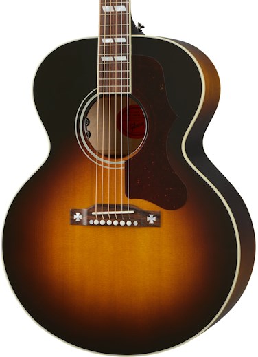 Gibson J-185 Original Acoustic Guitar, Vintage Sunburst