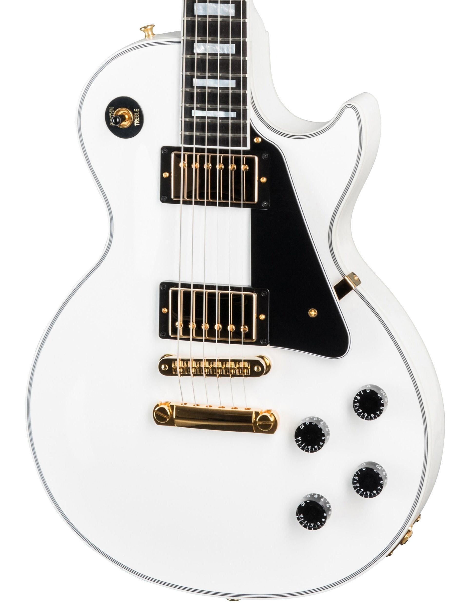 Gibson Les Paul Custom w/ Ebony Fingerboard Gloss Electric Guitar, Alpine White