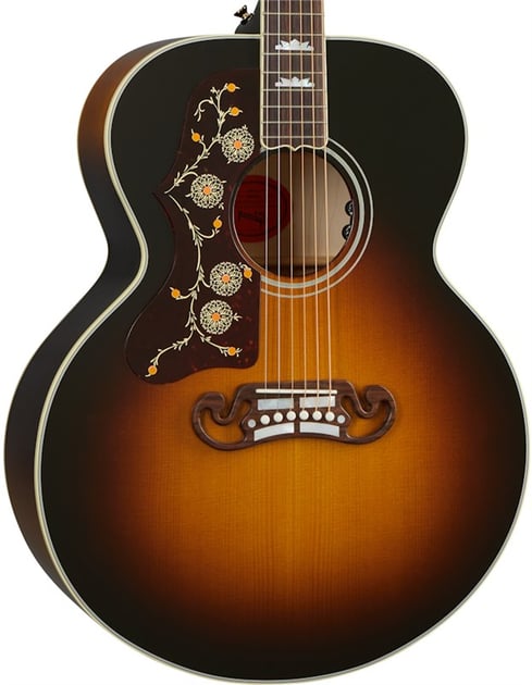 Gibson SJ-200 Original (Left-handed) Acoustic Guitar, Vintage Sunburst (OCJB20VSL)