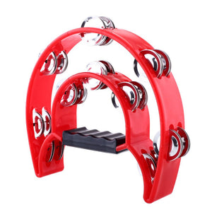 KM HALFMOON TAMBOURINE 16 JINGGLES KM-PTB-007, KM, SCHOOL INSTRUMENT, km-school-instrument-ptb007, ZOSO MUSIC SDN BHD