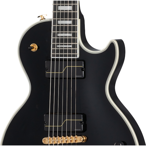 Epiphone EILPCMKH7EBGH3 Matt Heafy Origins Les Paul Custom 7-String (Incl. Hard Case) Ebony