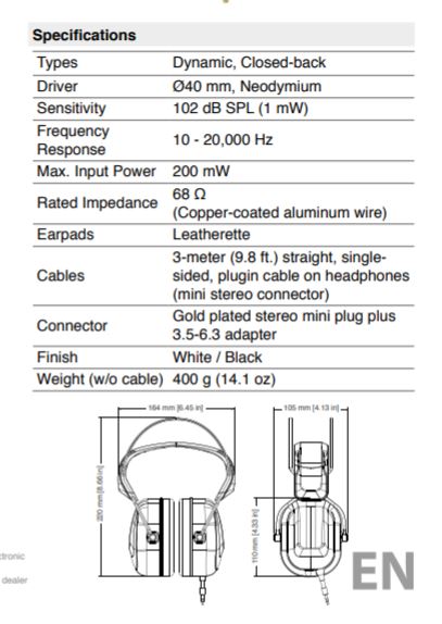 Superlux HD665 Professional Studio Headphones, Closed-Back