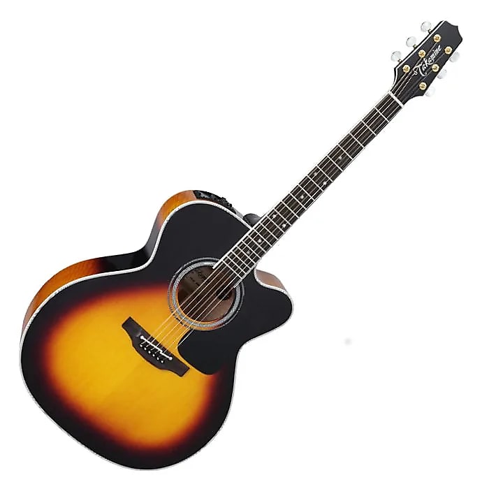TAKAMINE P6JCBSB PRO SERIES JUMBO CUTAWAY ACOUSTIC-ELECTRIC GUITAR, BROWN SUNBURST, CTP-3 PREAMP & HARD CASE (MADE IN JAPAN)