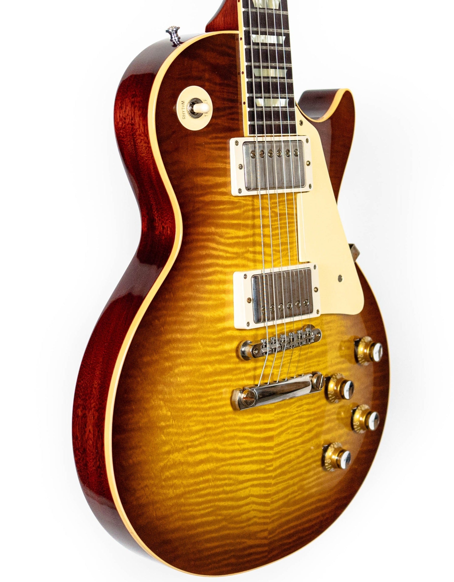 Gibson 1960 Les Paul Standard Reissue VOS Electric Guitar, Iced Tea Burst (LPR60VOITNH1)